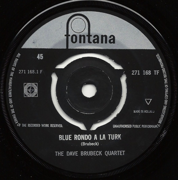 The Dave Brubeck Quartet – Take Five (7"si NL 1961) - Image 2