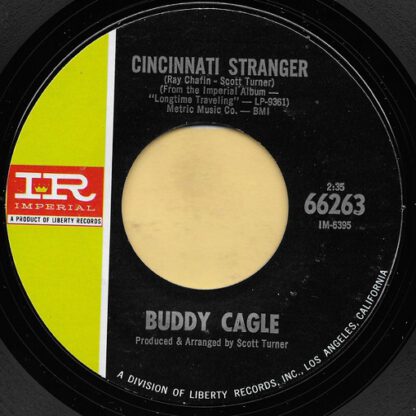 Buddy Cagle ‎– Cincinnati Stranger (7"si US 1967)