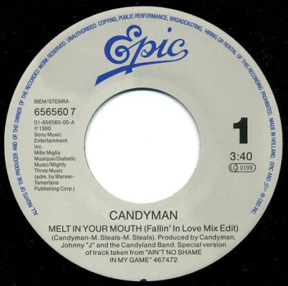 Candyman ‎– Melt In Your Mouth (7"si NL 1990) - Image 3