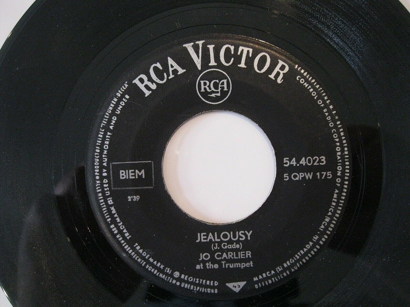 Jo Carlier at the Trumpet – Jealousy / Trumpet Flowers (7"si Belgium 1968) Extremely RARE!!!