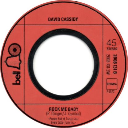 David Cassidy - Could It Be Forever / Rock Me Baby (7"si NL 1972) - Image 4