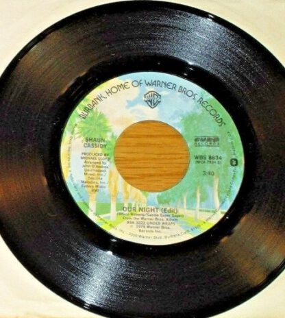 Shaun Cassidy ‎– Our Night (7"si US 1978) - Image 3