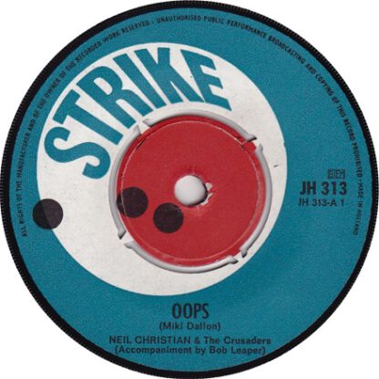 Neil Christian & The Crusaders ‎– Oops (7"si NL 1966)