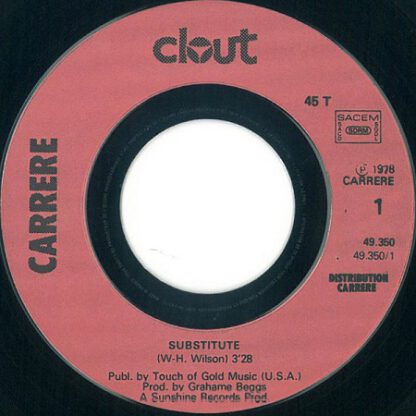 Clout ‎– Substitute (7"si France 1978) - Image 2