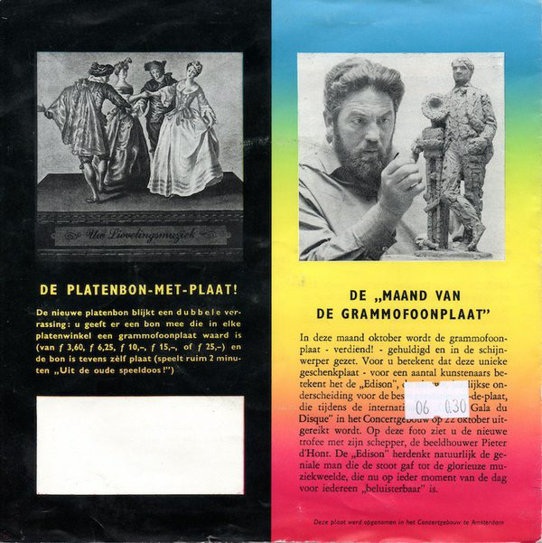 Concertgebouworkest o.l.v. Bernard Haitink – Muzikale Surprise 1960 (Klassieke Hoogtepunten Op-De-Plaat Van 1960) 7"EP NL 1960 - Image 4