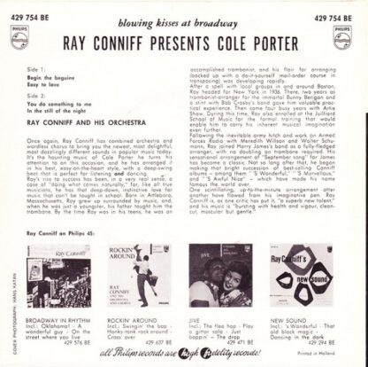 Ray Conniff ‎– Blowing Kisses At Broadway (Ray Conniff Presents Cole Porter) 7"EP NL 1960 - Image 2