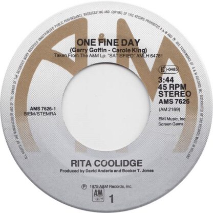 Rita Coolidge ‎– One Fine Day (7"si NL 1979) - Image 3