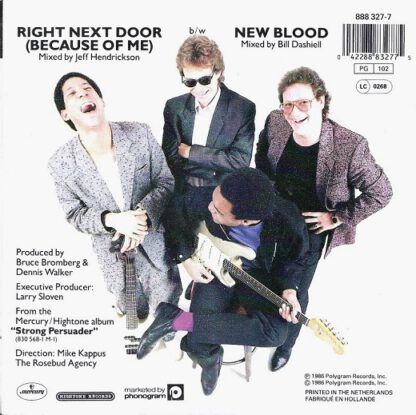 Robert Cray Band ‎– Right Next Door (Because of Me) (7"si NL 1986) vg++/vg+ - Image 2