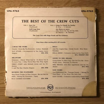 The Crew Cuts - The Best of The Crew Cuts (7"EP Germany 1960) - Image 2