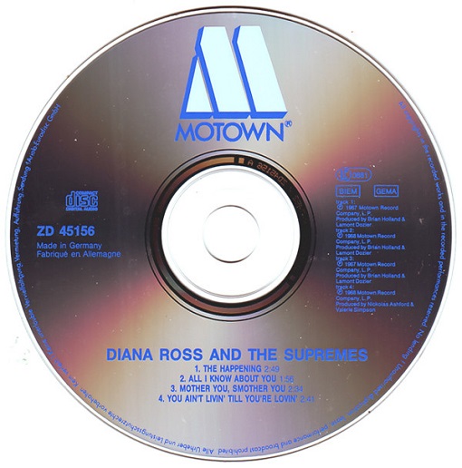 Diana Ross and The Supremes – The Happening (CD-maxi si Germany 1991) nm/mint - Image 3