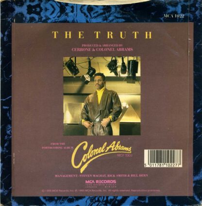 Colonel Abrams ‎– The Truth (7"si UK 1985) - Image 2