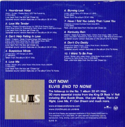 Elvis Presley ‎– Before Anyone Did Anything, Elvis Did Everything (CD UK 2003) Daily Mail PROMO!! - Image 2