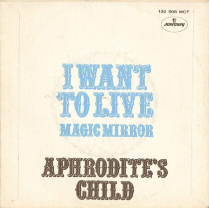 Aphrodite's Child ‎– I Want To Live (7"si NL 1969) g+/g+ - Image 2