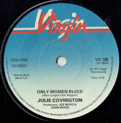 Julie Covington ‎– Only Women Bleed (7"si UK 1977)