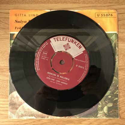 Gitta Lind ‎singt Suiya Baya / Frühling In Mallorca (7"si NL 1958) Very Rare Dutch-pressing!! - Image 3