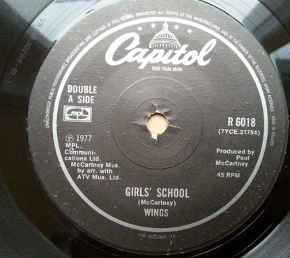 Wings - Mull Of Kintyre / Girls' School (7"si NL 1977) Solid center-issue - Image 4