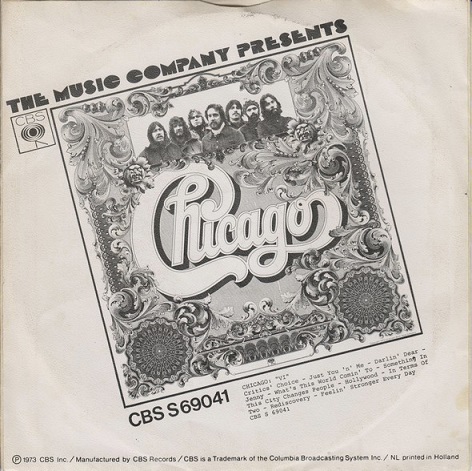 Chicago – Feelin' Stronger Every Day (7"si NL 1973) - Image 2