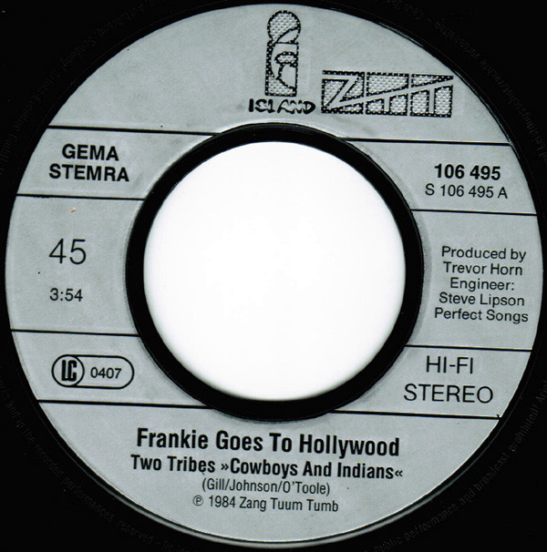 Frankie Goes To Hollywood – Two Tribes (7"si Germany 1984) - Image 3