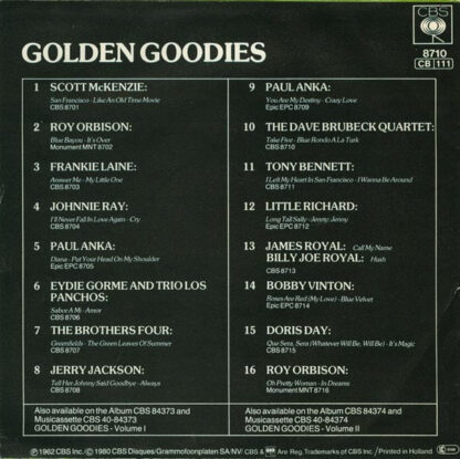The Dave Brubeck Quartet ‎– Take Five (7"si NL 1980 re-release) Golden Goodies Volume 10 - Image 2