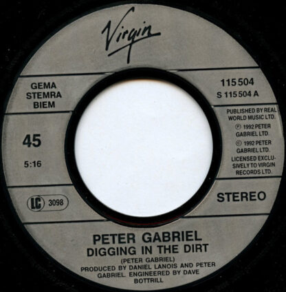 Peter Gabriel ‎– Digging in the Dirt (7"si Germany 1992) - Image 3
