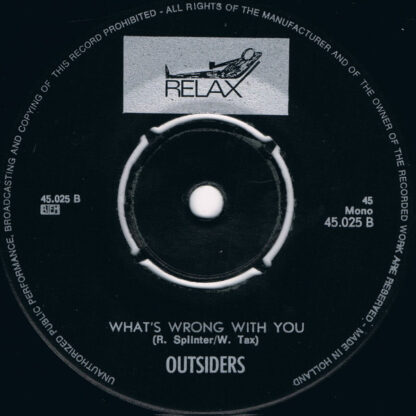 Outsiders ‎– Monkey On Your Back (7"si NL 1967) vg+ - Image 2