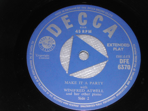 Winifred Atwell and her other piano – Make It a Party (7"EP UK 1956) - Image 4