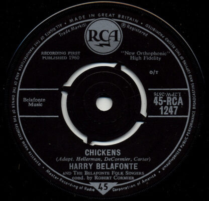 Harry Belafonte and Odetta ‎– There's a Hole In My Bucket (7"si UK 1960) vg++ - Image 2