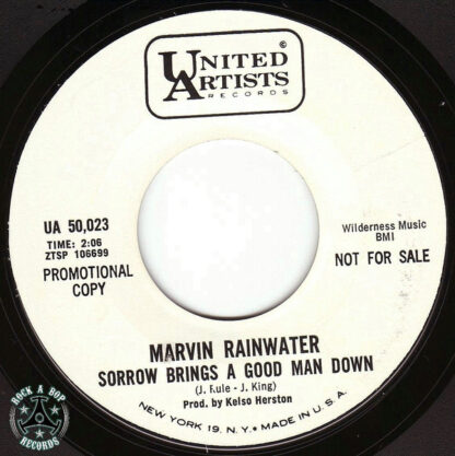 Marvin Rainwater ‎– Sorrow Brings a Good Man Down (7"si 1966) PROMO!!