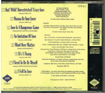Millie Jackson ‎– An Imitation of Love (CD US 1986) - Image 2