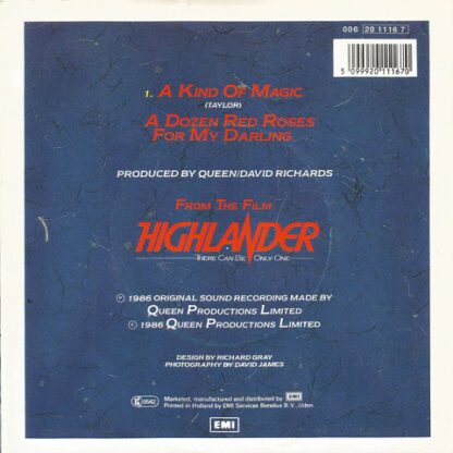 Queen ‎– A Kind of Magic (7"si NL 1986) nm/vg++ - Image 2