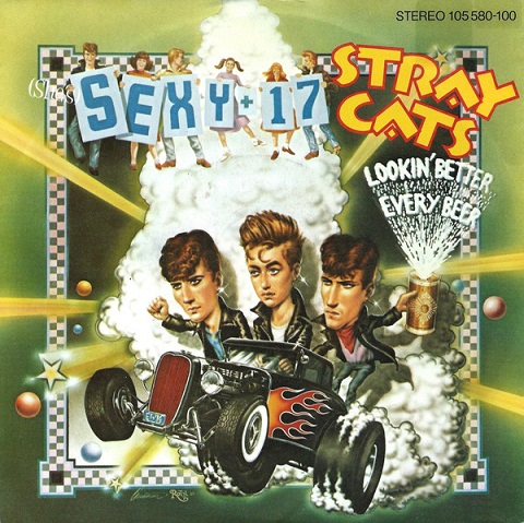 Stray Cats – (She's) Sexy + 17 (7"si Germany 1983) nm/nm-