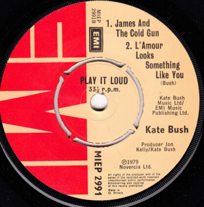 Kate Bush ‎– On Stage (7" 4-track 33 1/3 rpm mini-lp UK 1979) - Image 4