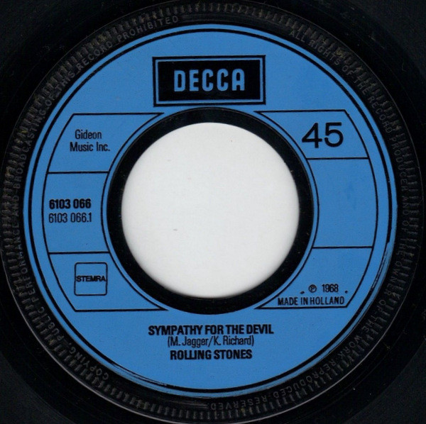 The Rolling Stones – Sympathy for the Devil (7"si NL 1973) nm-/vg+ Extremely Rare Unique "Radio Veronica"-edit!! - Image 3