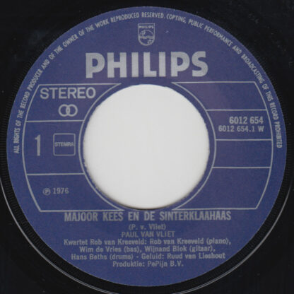 Paul van Vliet ‎– Majoor Kees en de Sinterklahaas (7"si NL 1976) - Image 2