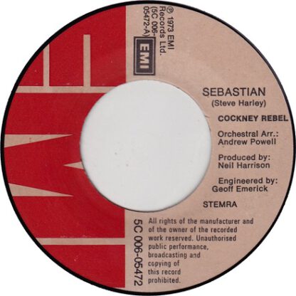 Cockney Rebel ‎– Sebastian (7"si NL 1973) nm-/vg++ - Image 3