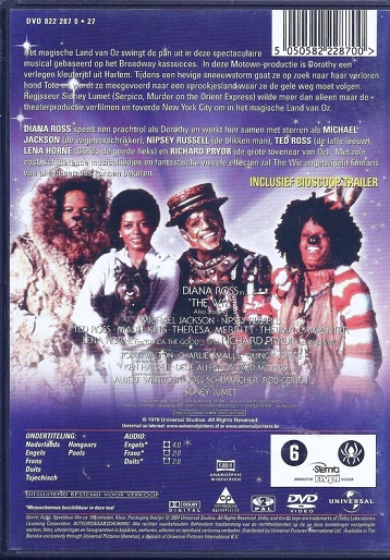 The Wiz (DVD NL 2004) Diana Ross / Michael Jackson nm/mint - Image 2