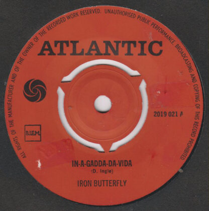 Iron Butterfly ‎– In-A-Gadda-Da-Vida (7"si NL 1970)