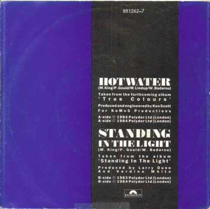 Level 42 ‎– Hot Water (7"si NL 1984) nm/vg++ - Image 2
