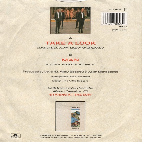 Level 42 – Take a Look (7"si Germany 1988) nm-/vg++ - Image 2