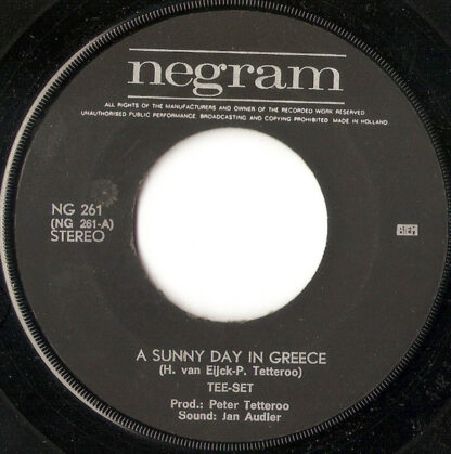 Tee-Set - A Sunny Day in Greece (7"si NL 1971) - Image 3