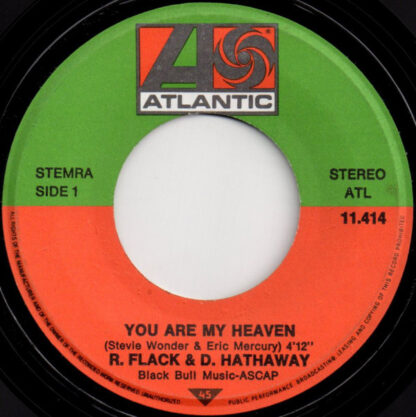 Roberta Flack ‎& Donny Hathaway – You Are My Heaven (7"si Germany 1980) - Image 2