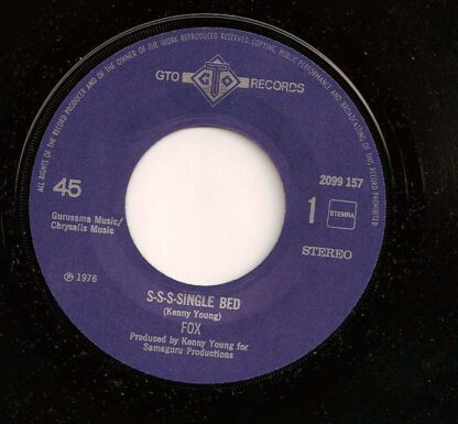Fox ‎– S-S-S-Single Bed (7"si NL 1976) - Image 3