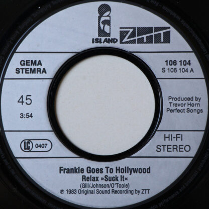 Frankie Goes To Hollywood ‎– Relax (7"si Germany 1983) - Image 3