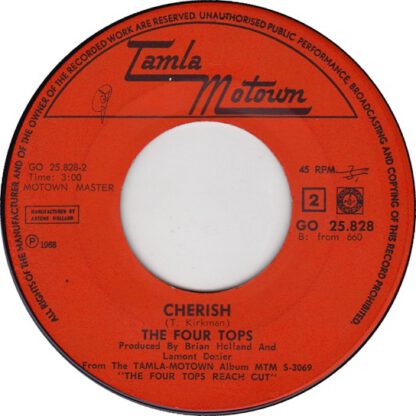 The Four Tops ‎– Yesterday's Dreams (7"si NL 1968) - Image 4