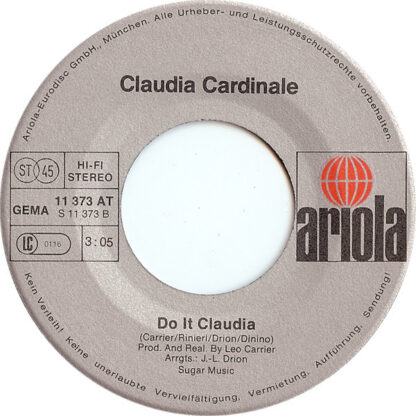 Claudia Cardinale ‎– Love Affair (7"si Germany 1977) - Image 2