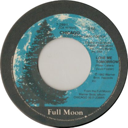 Chicago ‎– Love Me Tomorrow (7"si US 1982) Extremely rare Styrene, Allied Pressing!!!