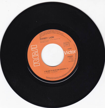 Dandy Lion ‎– If You Want To Love Me Babe (Shoobedoo) 7"si France 1976 - Image 3