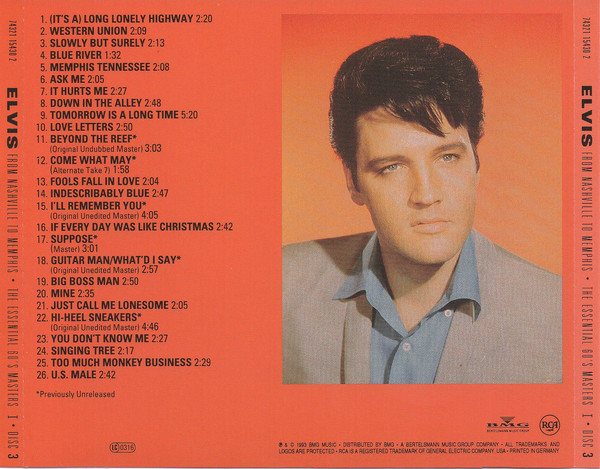Elvis Presley – From Nashville to Memphis - The Essential 60's Masters I (5CD-box Germany 1993) - Image 9