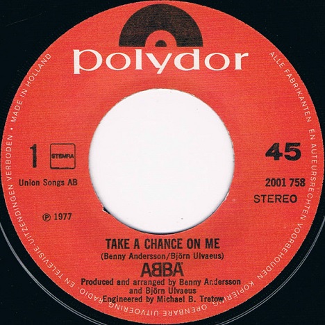 ABBA – Take a Chance On Me (7"si NL 1978) vg++/vg - Image 3