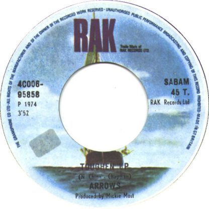 Arrows ‎– Toughen Up (7"si Belgium 1974) - Image 2